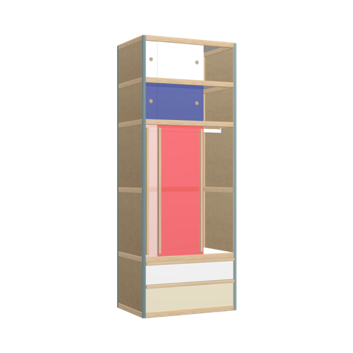 [400381372] Wardrobe (209x80x52 cm)