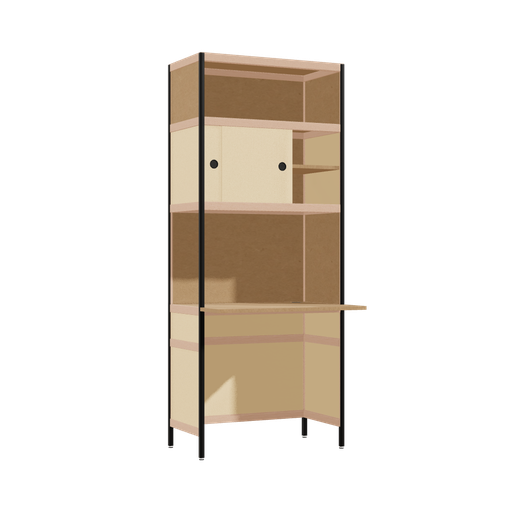 [400543584] Bureau débordant (196.5x80x63.6 cm)