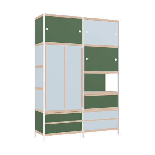 [f169207] Furniture (229x160x52 cm)