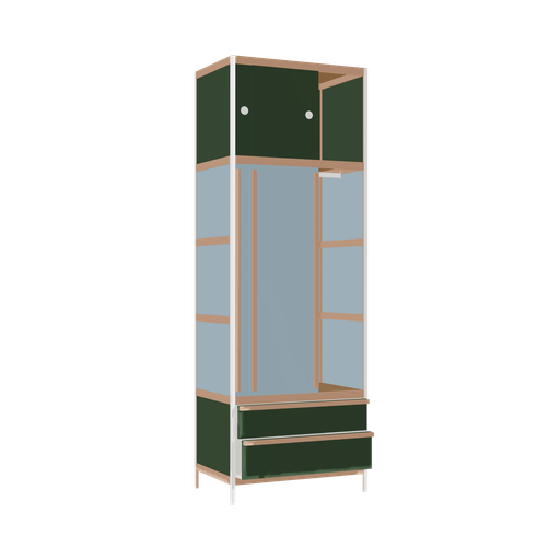 [400543638] Kleerkast (229x80x52 cm)