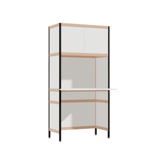 [400543706] Overhangend bureau (165.5x80x63.6 cm)