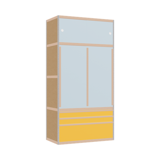 [400543964] Wardrobe (198x100x52 cm)