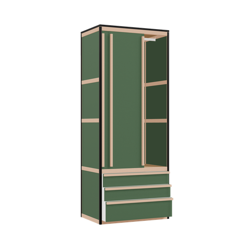[400544110] Kleerkast (199.8x80x52 cm)