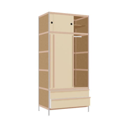 [400544118] Kleerkast (220x100x62 cm)