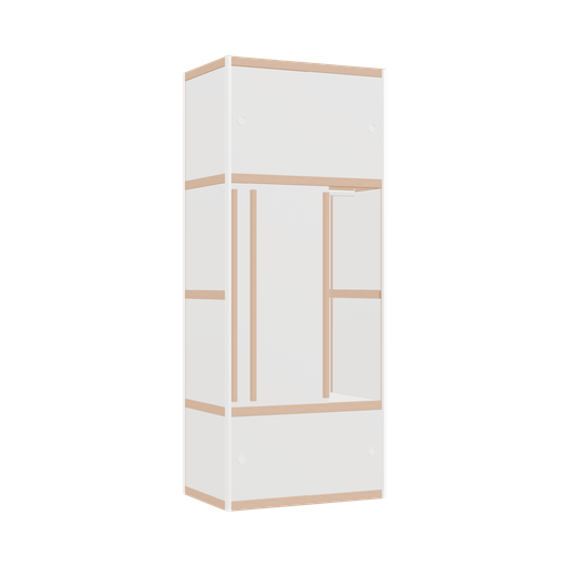 [400544205] Wardrobe (198x80x52 cm)