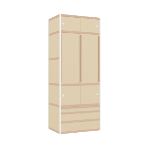 [400544251] Kleerkast (229x90x62 cm)