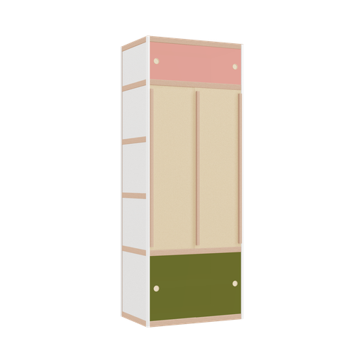 [400544279] Kleerkast (209x80x52 cm)
