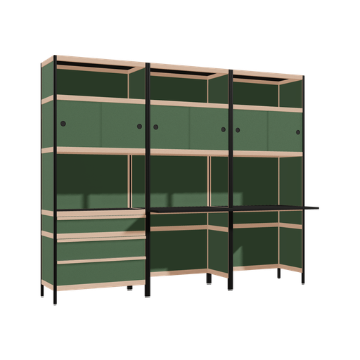 [f169450] Meubles (196.5x240x63.6 cm)