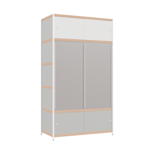 [400544314] Kleerkast (214x120x62 cm)