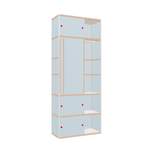 [400544386] Kleerkast (300x120x52 cm)