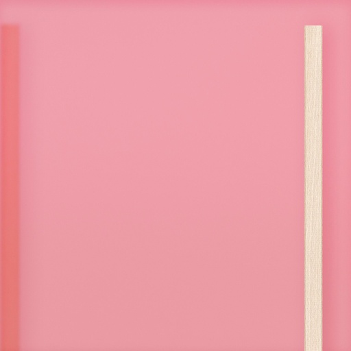 Grote deur in doorschijnend acryl Blush Roze