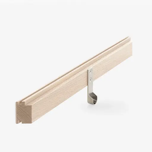 Lower side crosspiece with support for wardrobe